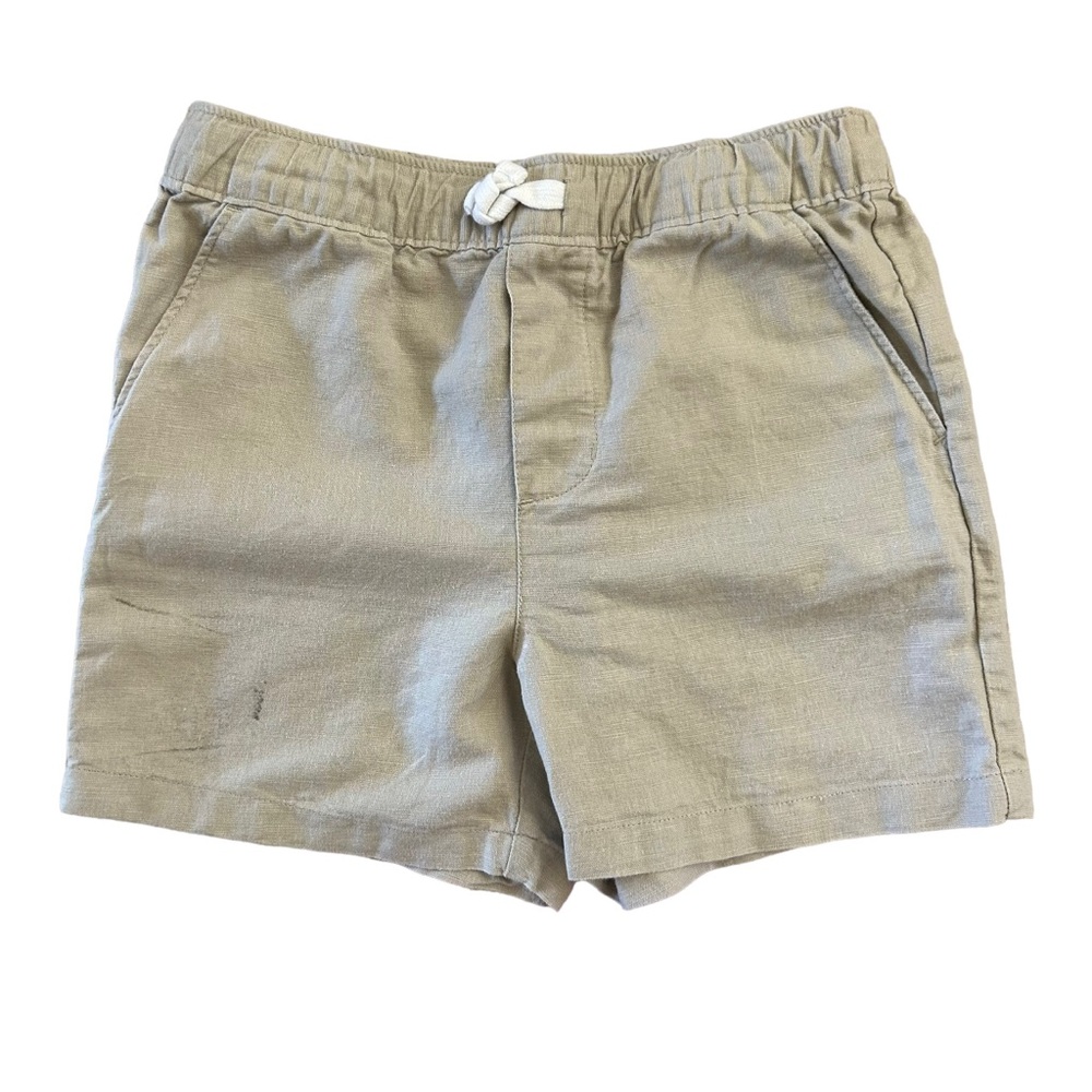 Janie & Jack Khaki Linen Shorts Boys 8 Church Beach Wedding